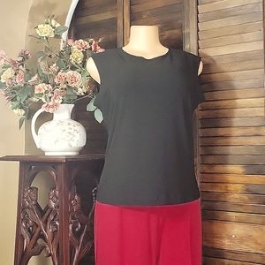 Women's New Moon Black Size Large Sleeveless Shell